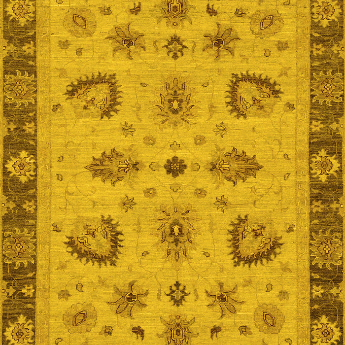 Oriental Yellow Traditional Rug, abs3609yw