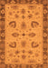 Machine Washable Oriental Orange Traditional Area Rugs, wshabs3609org