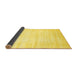 Sideview of Solid Yellow Modern Rug, abs360yw