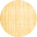 Round Solid Brown Modern Rug, abs360brn