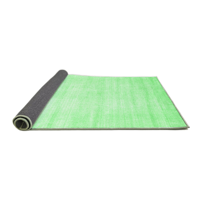 Sideview of Solid Emerald Green Modern Rug, abs360emgrn