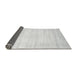 Sideview of Solid Gray Modern Rug, abs360gry