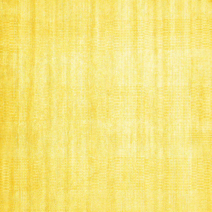 Square Machine Washable Solid Yellow Modern Rug, wshabs360yw