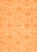 Machine Washable Oriental Orange Traditional Area Rugs, wshabs3610org