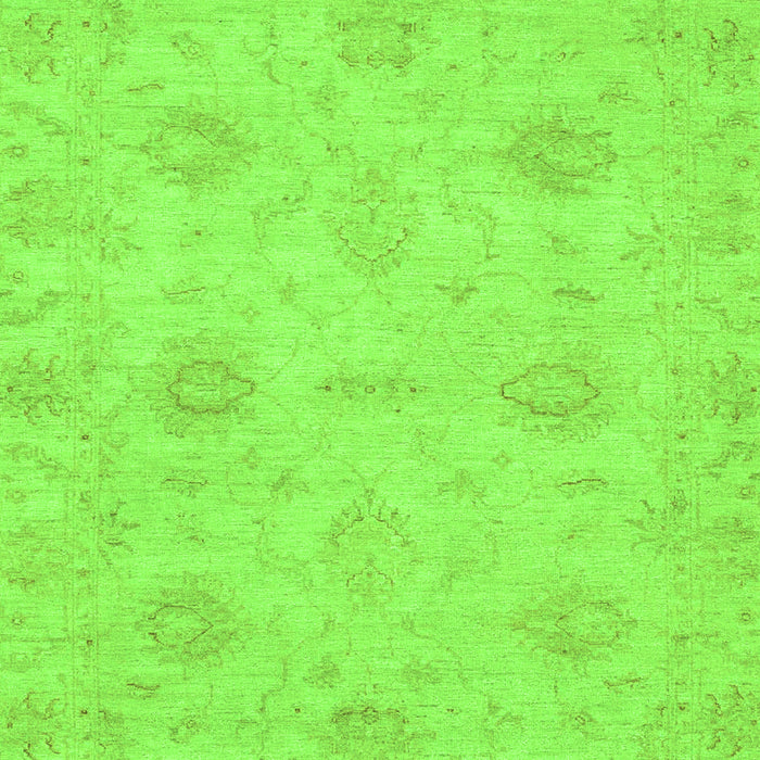 Machine Washable Oriental Green Traditional Area Rugs, wshabs3610grn