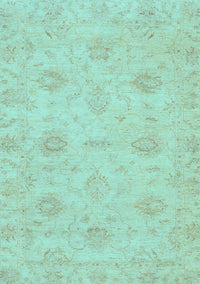 Oriental Light Blue Traditional Rug, abs3610lblu