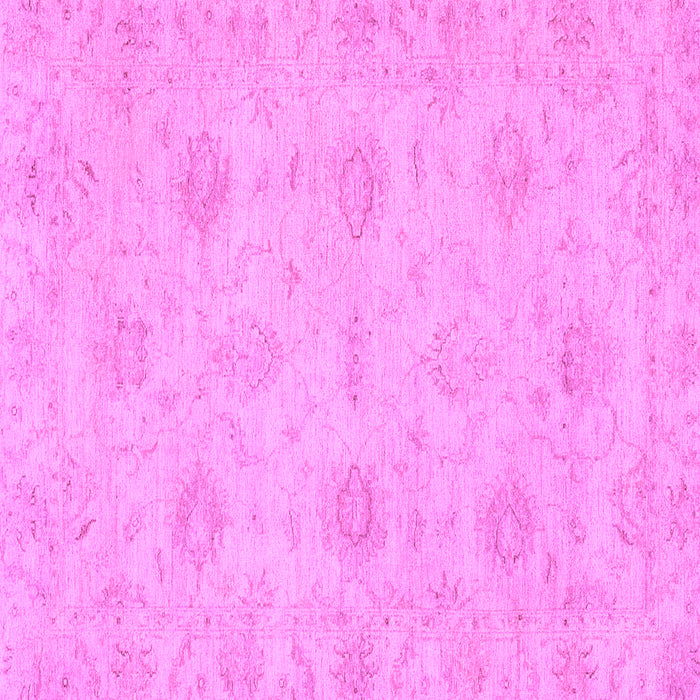 Square Machine Washable Oriental Purple Traditional Area Rugs, wshabs3610pur