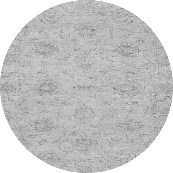 Round Oriental Gray Traditional Rug, abs3610gry