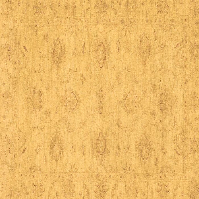 Square Oriental Brown Traditional Rug, abs3610brn