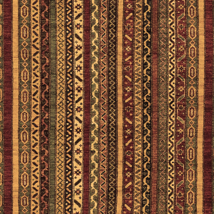 Machine Washable Southwestern Brown Country Rug, wshabs3611brn