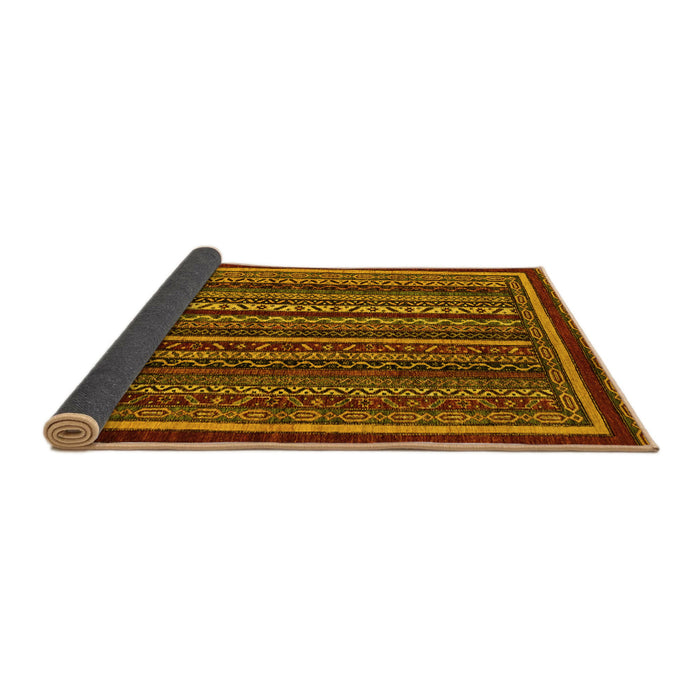 Sideview of Southwestern Yellow Country Rug, abs3611yw