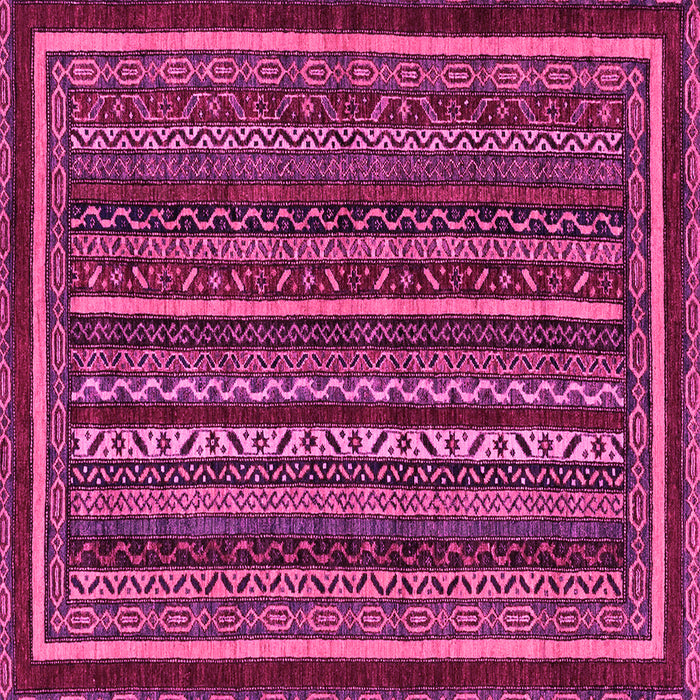 Square Southwestern Pink Country Rug, abs3611pnk