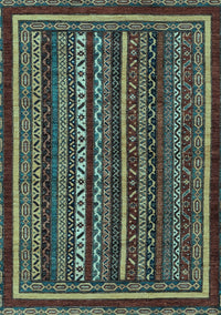 Southwestern Light Blue Country Rug, abs3611lblu