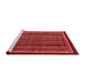 Country Red Washable Rugs