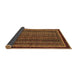 Sideview of Southwestern Brown Country Rug, abs3611brn