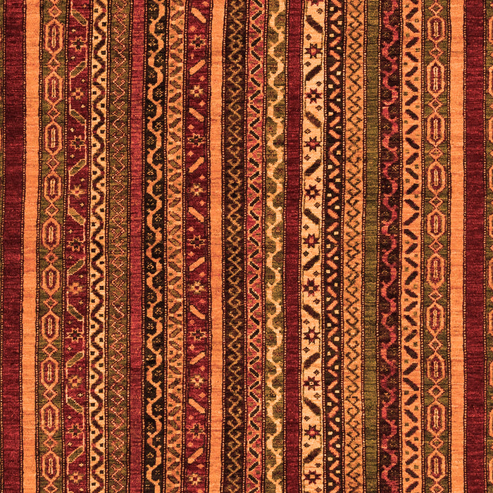 Machine Washable Southwestern Orange Country Area Rugs, wshabs3611org