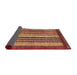 Sideview of Abstract Red Modern Rug, abs3612