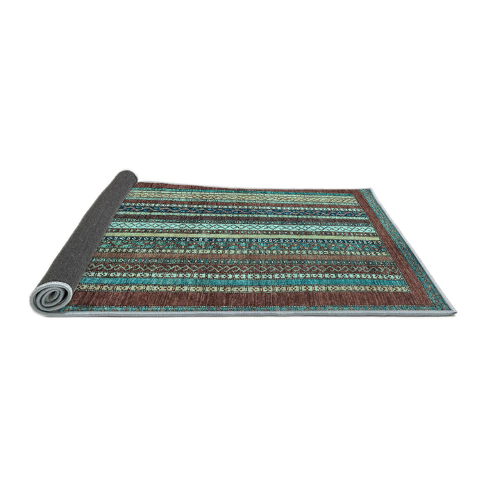 Sideview of Abstract Light Blue Modern Rug, abs3612lblu