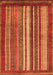 Machine Washable Abstract Orange Modern Area Rugs, wshabs3612org