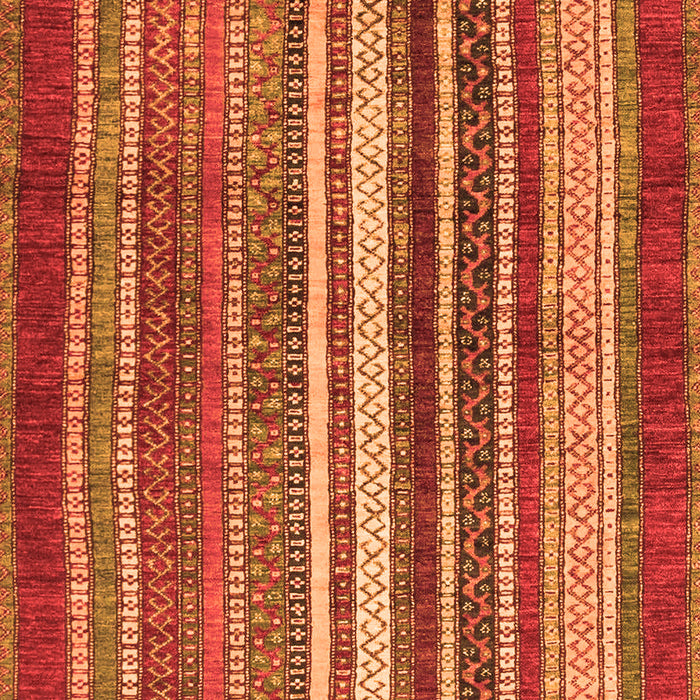 Machine Washable Abstract Orange Modern Area Rugs, wshabs3612org