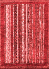 Abstract Red Modern Rug, abs3612red