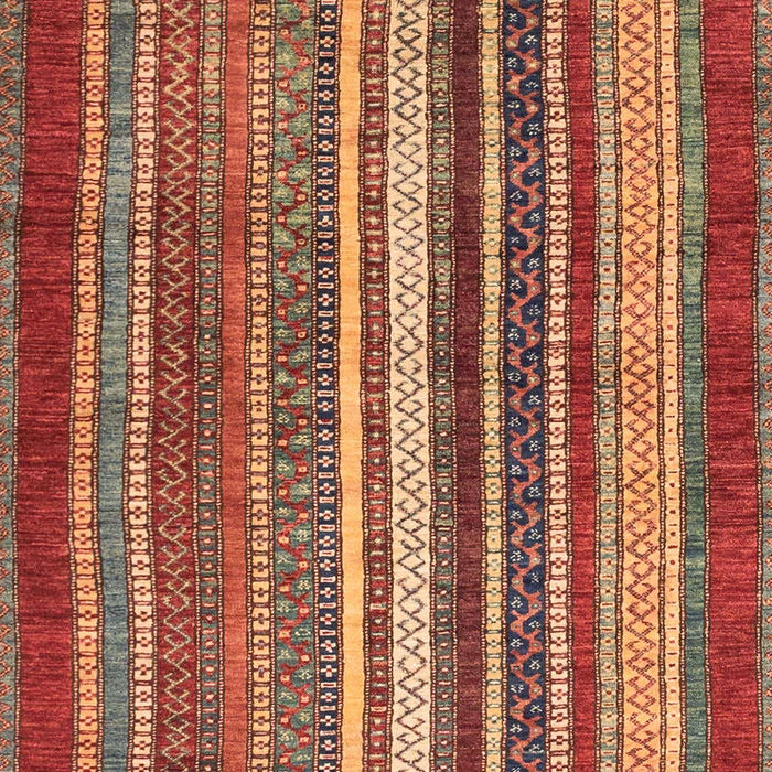 Machine Washable Abstract Red Rug, wshabs3612