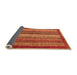 Sideview of Abstract Orange Modern Rug, abs3612org