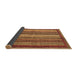 Sideview of Abstract Brown Modern Rug, abs3612brn