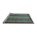 Sideview of Machine Washable Abstract Light Blue Modern Rug, wshabs3612lblu