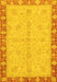 Machine Washable Abstract Yellow Modern Rug, wshabs3613yw