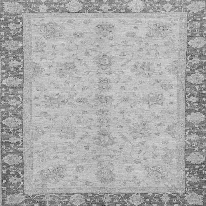 Square Abstract Gray Modern Rug, abs3613gry