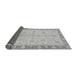 Sideview of Abstract Gray Modern Rug, abs3613gry