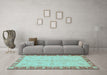 Machine Washable Abstract Light Blue Modern Rug in a Living Room, wshabs3613lblu