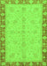 Abstract Green Modern Rug, abs3613grn