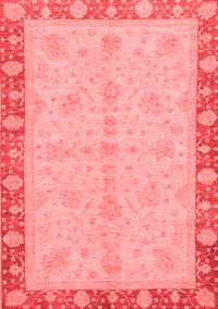 Abstract Red Modern Rug, abs3613red