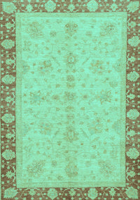 Abstract Turquoise Modern Rug, abs3613turq