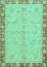 Abstract Turquoise Modern Rug, abs3613turq