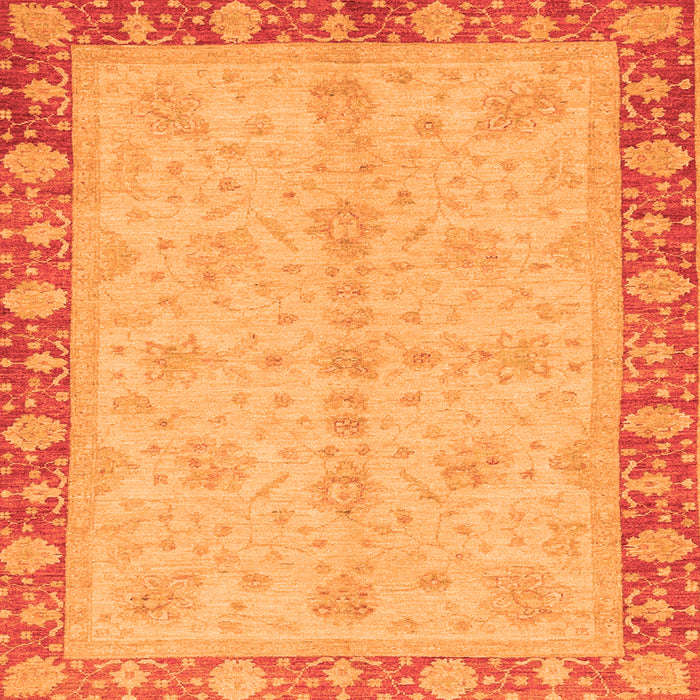 Square Abstract Orange Modern Rug, abs3613org