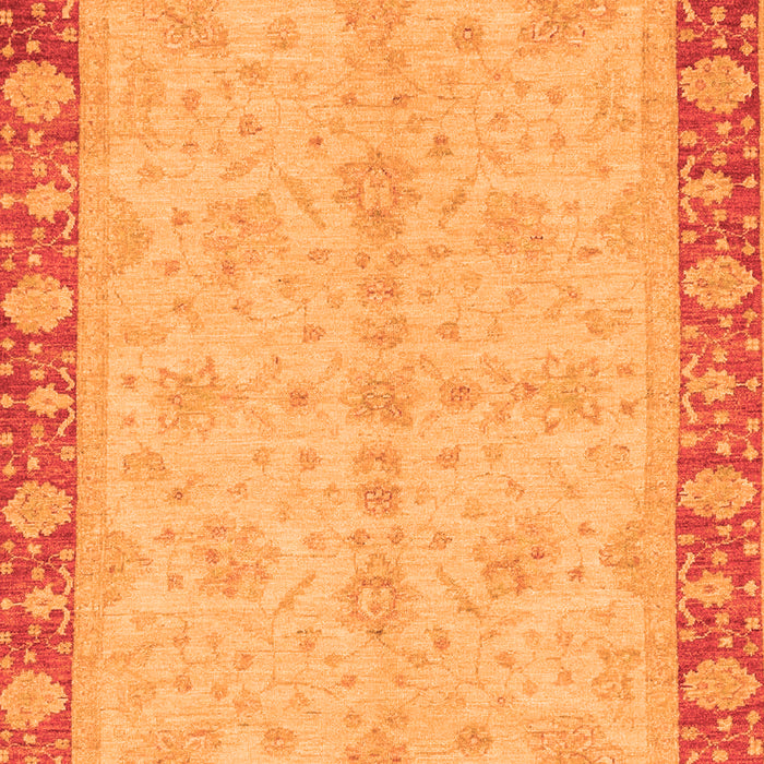Machine Washable Abstract Orange Modern Area Rugs, wshabs3613org