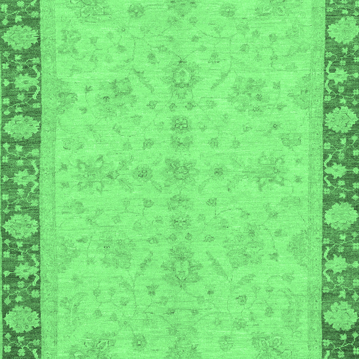 Machine Washable Abstract Emerald Green Modern Area Rugs, wshabs3613emgrn