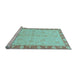 Sideview of Machine Washable Abstract Light Blue Modern Rug, wshabs3613lblu