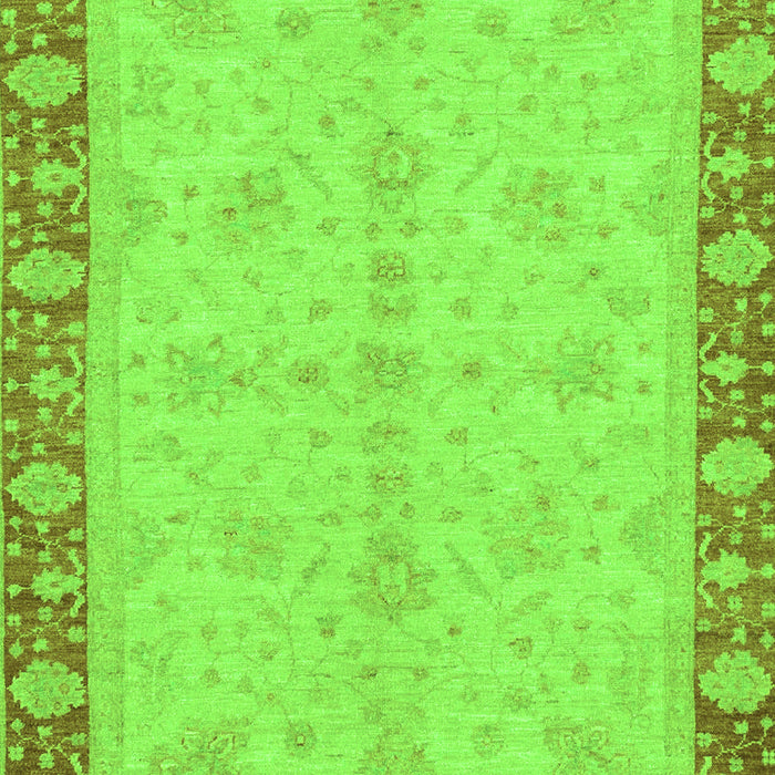 Machine Washable Abstract Green Modern Area Rugs, wshabs3613grn