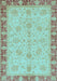 Oriental Light Blue Traditional Rug, abs3614lblu