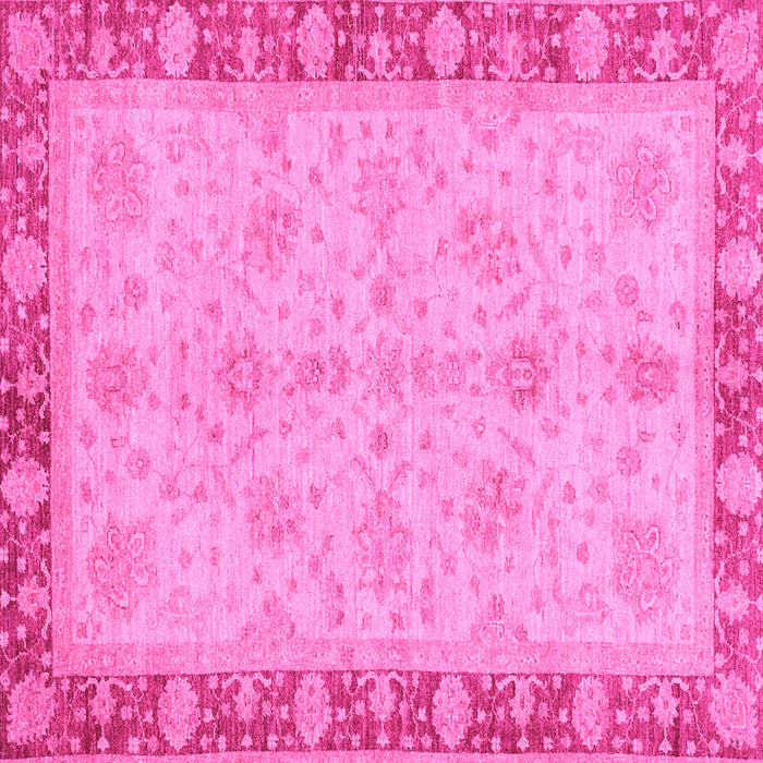 Square Oriental Pink Traditional Rug, abs3614pnk