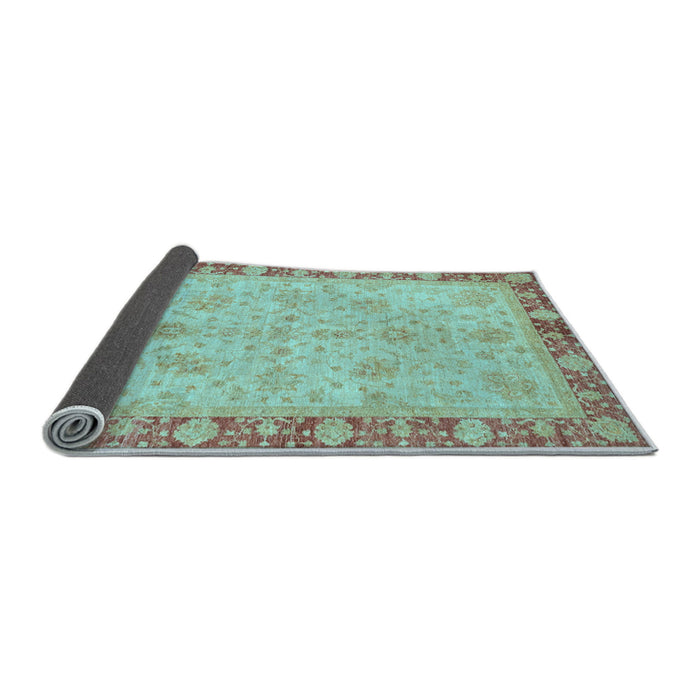 Sideview of Oriental Light Blue Traditional Rug, abs3614lblu