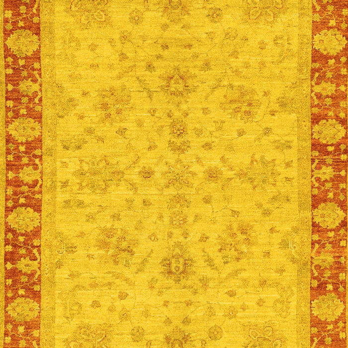 Oriental Yellow Traditional Rug, abs3614yw