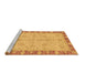 Sideview of Machine Washable Oriental Brown Traditional Rug, wshabs3614brn