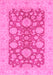 Abstract Pink Modern Rug, abs3615pnk