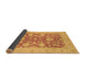 Sideview of Abstract Brown Modern Rug, abs3615brn