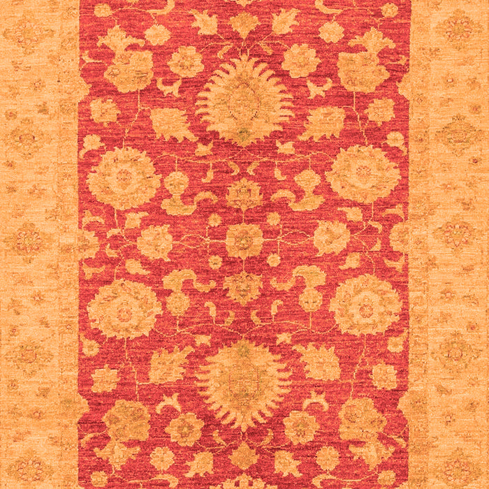 Machine Washable Abstract Orange Modern Area Rugs, wshabs3615org